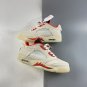 Air Jordan 5 Low CNY Sail Chile Red Opti Yellow Pearl White