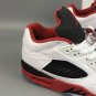 Air Jordan 5 Retro Low White Fire Red Black