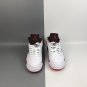 Air Jordan 5 Retro Low White Fire Red Black