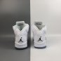 Air Jordan 5 Retro White Metallic Silver Black