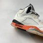 Air Jordan 5 Shattered Backboard Sail Orange Blaze Metallic Silver Black