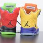 Air Jordan 5 What The Varsity Maize Court Purple Ghost Green Solar Orange