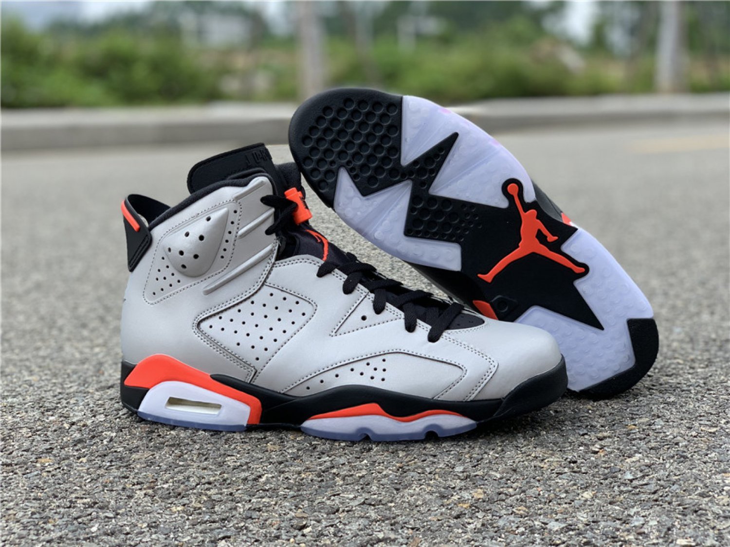 Air Jordan 6 3M Reflective Infrared Reflective Silver Black Infrared