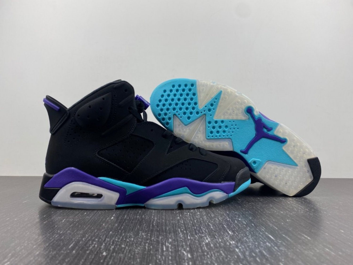 Air Jordan 6 Aqua Black Bright Concord Aquatone