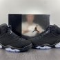 Air Jordan 6 Chrome Black Metallic Silver