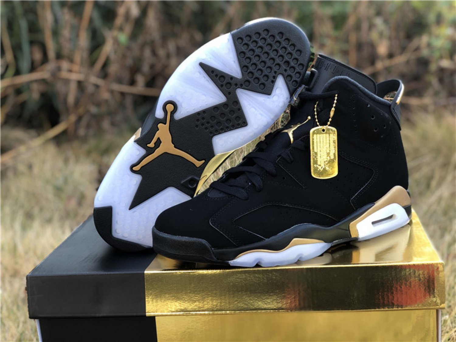 Air Jordan 6 DMP Black Metallic Gold