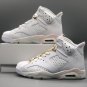 Air Jordan 6 Gold Hoops White Sail Metallic Gold Barely Rose