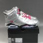 Air Jordan 6 GS Valentines Day Metallic Silver Vivid Pink Black