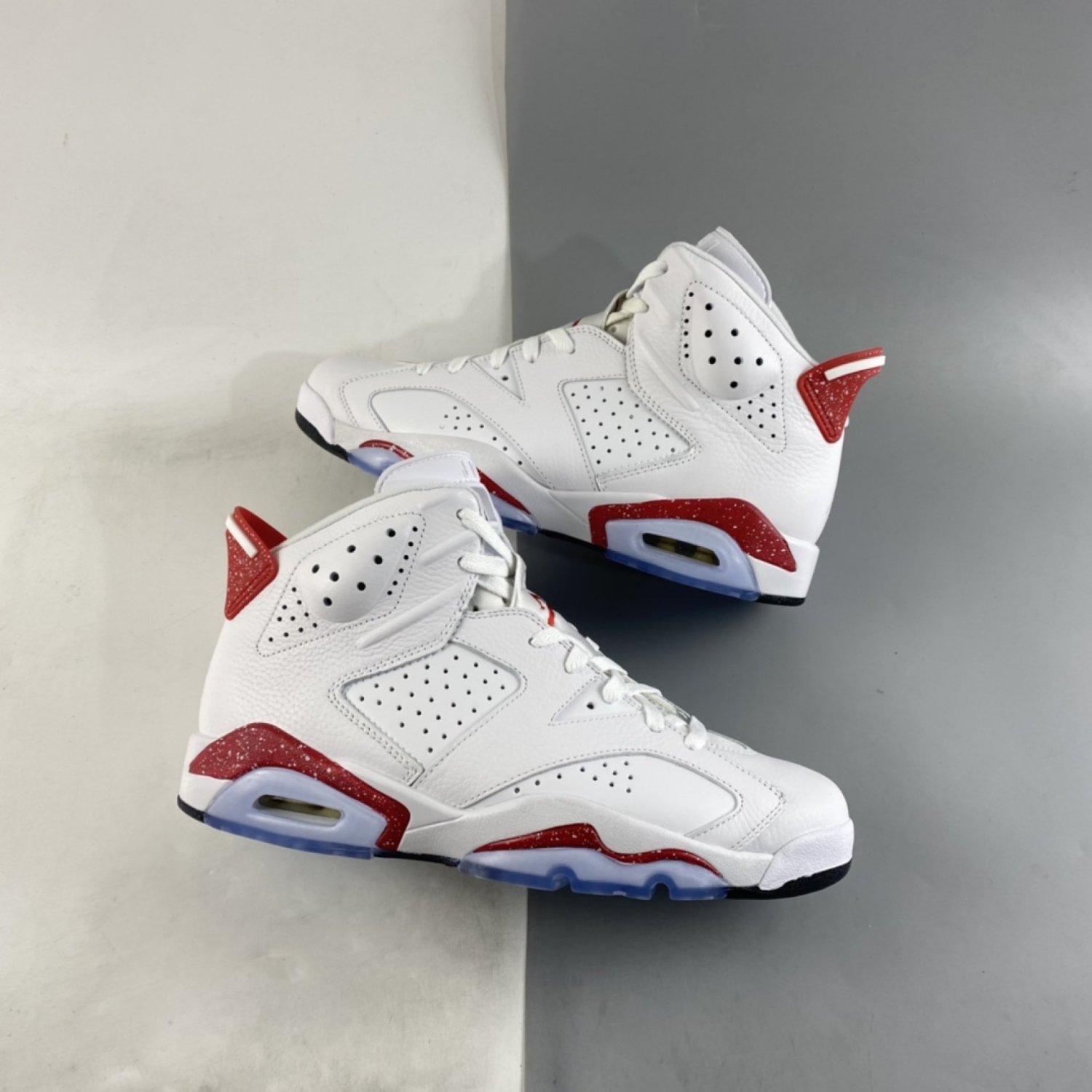 Air Jordan 6 Red Oreo White University Red Black