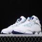 Air Jordan 6 Rings Utah Jazz White Court Purple Silver Vivid Blue