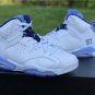 Air Jordan 6 UNC Championship PE White Blue