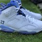 Air Jordan 6 UNC Championship PE White Blue
