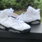 Air Jordan 6 White Black Alligator