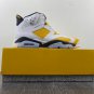 Air Jordan 6 White Yellow Ochre Black