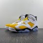 Air Jordan 6 White Yellow Ochre Black