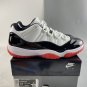 Air Jordan 11 Low &acirc;��White Bred&acirc;�� WhiteUniversity Red-Black-True Red