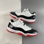 Air Jordan 11 Low White Bred White University Red Black True Red