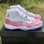 Air Jordan 11 Snakeskin Pink White