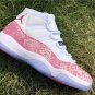Air Jordan 11 Snakeskin Pink White