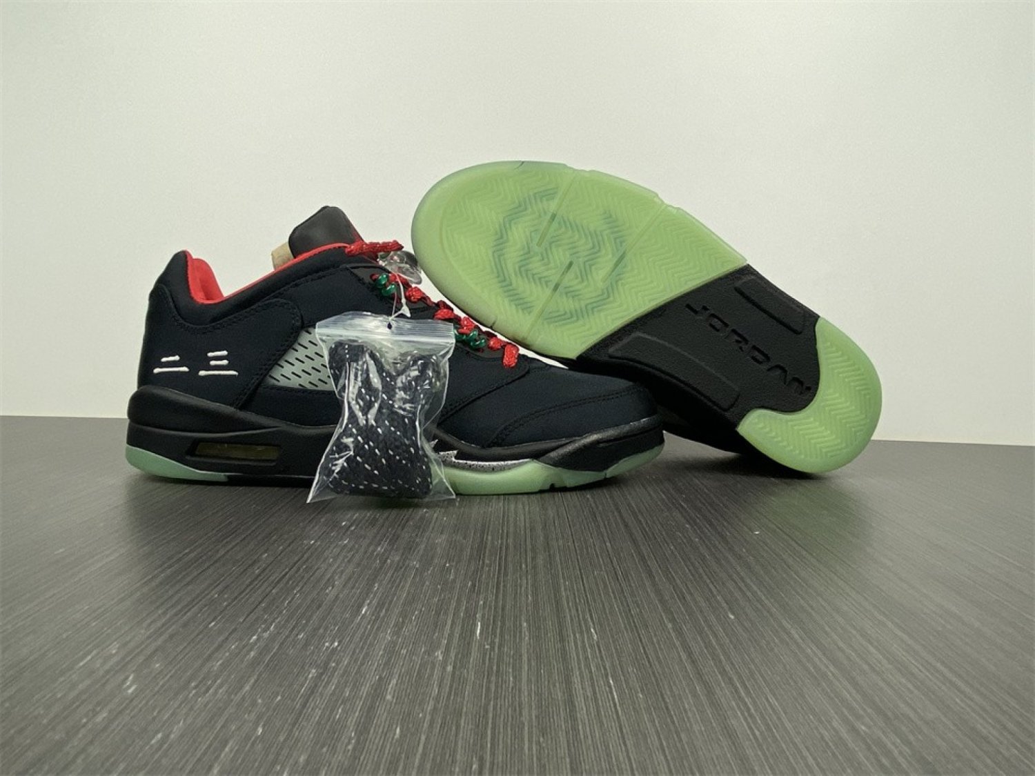 Clot X Air Jordan 5 Low Black Red Volt