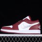 Jordan 1 Low Bordeaux White Grey