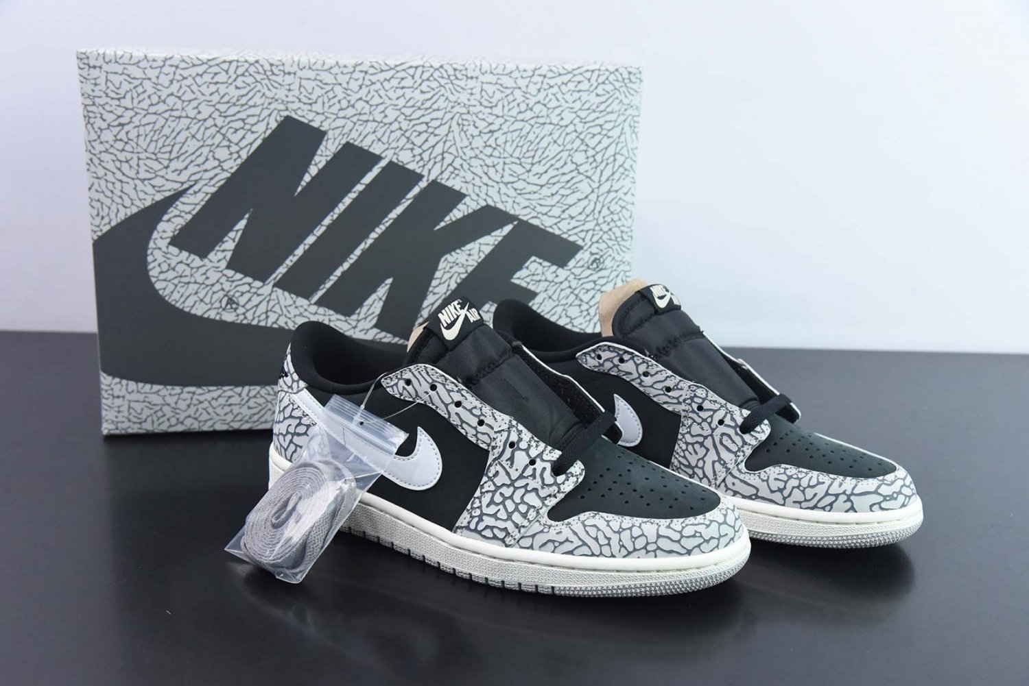 Jordan 1 Low SE Crater Black Grey