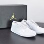 Jordan 1 Low Triple White Tumbled Leather