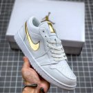 Jordan 1 Low White Metallic Gold