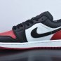 Jordan 1 Low White With Black & Red