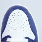 Jordan 1 Low White With Navy Blue & Purple