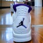 Jordan 4 Retro  Metallic Purple WhiteMetallic Silver-Court Purple