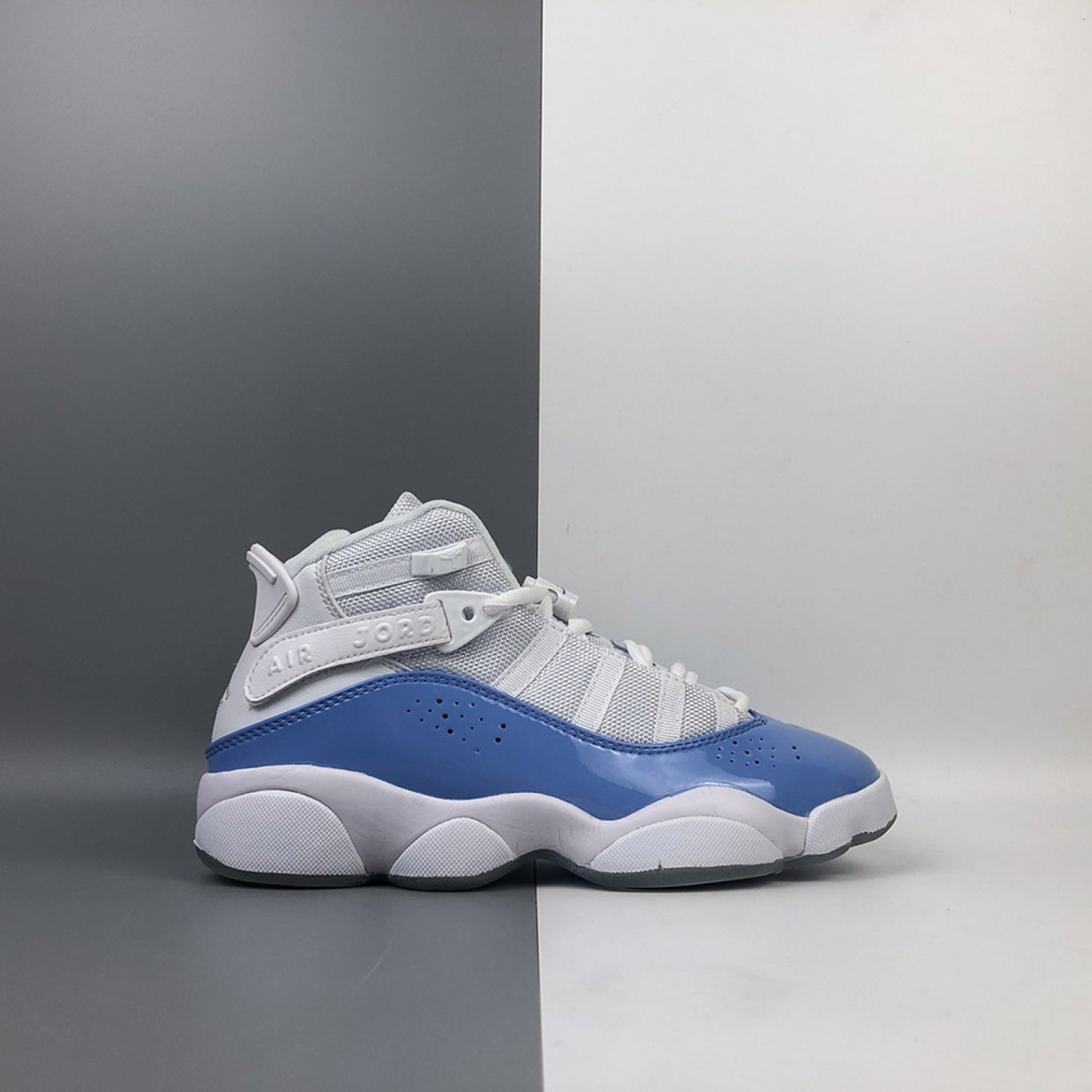 Jordan 6 Rings UNC White Valor Blue Ice