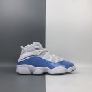 Jordan 6 Rings UNC White Valor Blue Ice