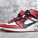 Men's Air Jordan 1 Retro High Off-White Chicago Red Sneakers