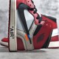 Men's Air Jordan 1 Retro High Off-White Chicago Red Sneakers