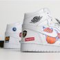 NBA X Air Jordan 1 Retro High OG &acirc;��White Perforated&acirc;�� Custom