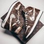 Nike Air Jordan 1 High x The Surgeon Monogram Brown With Special BOX