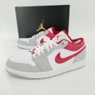 Nike Air Jordan 1 Low 8-14 Light Smoke Grey Gym Red White DC6991-016
