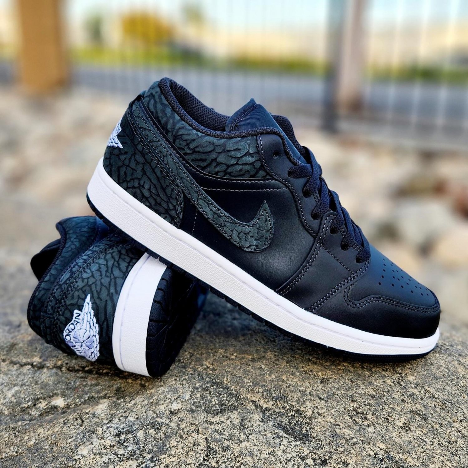 Nike Air Jordan 1 Low SE 'Black Elephant'