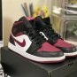 Nike Air Jordan 1 Mid Beetroot Burgundy Fearless Gold Pendants