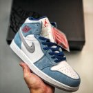 Nike Air Jordan 1 Mid French Blue Fire Red