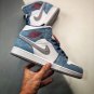 Nike Air Jordan 1 Mid French Blue Fire Red