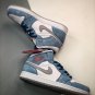 Nike Air Jordan 1 Mid French Blue Fire Red
