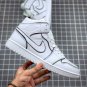 Nike Air Jordan 1 Mid Iridescent Reflective White