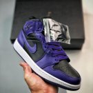 Nike Air Jordan 1 Mid Purple Black
