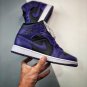 Nike Air Jordan 1 Mid Purple Black