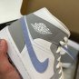 Nike Air Jordan 1 Mid Retro &acirc;��Wolf Grey Aluminum&acirc;��