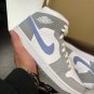 Nike Air Jordan 1 Mid Retro &acirc;��Wolf Grey Aluminum&acirc;��