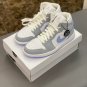 Nike Air Jordan 1 Mid Retro &acirc;��Wolf Grey Aluminum&acirc;��
