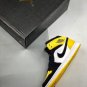 Nike Air Jordan 1 Mid Yellow Toe Black